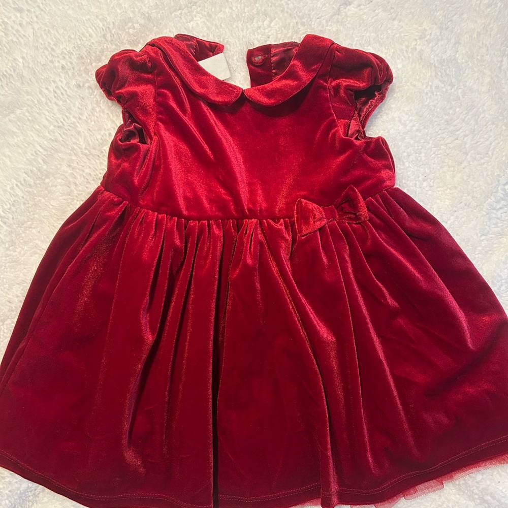 H&M Red Velvet Baby Dress